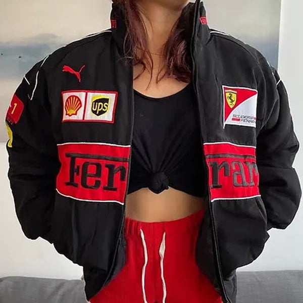 Ferrari Vintage Racing Jacket Black