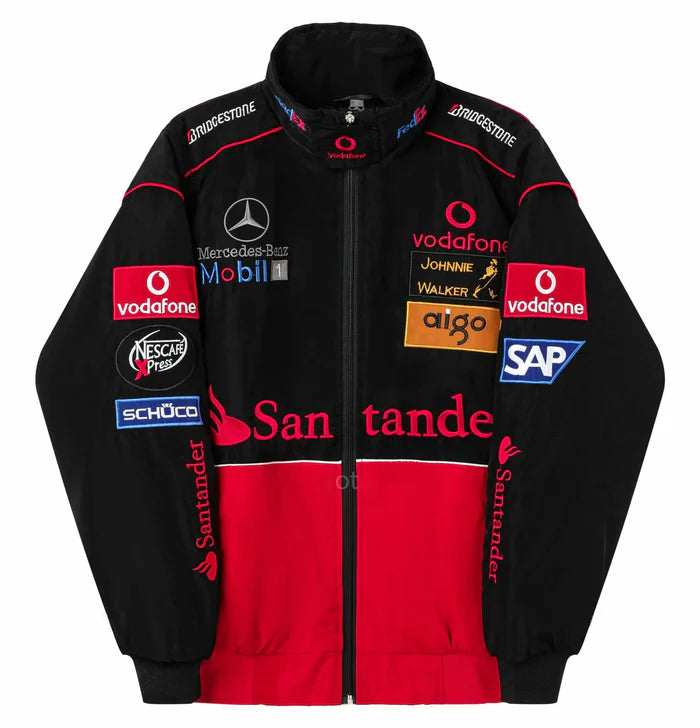 Mercedes Vintage Racing Jacket Red & Black