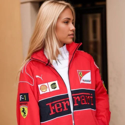 Ferrari Vintage Racing Jacket Red