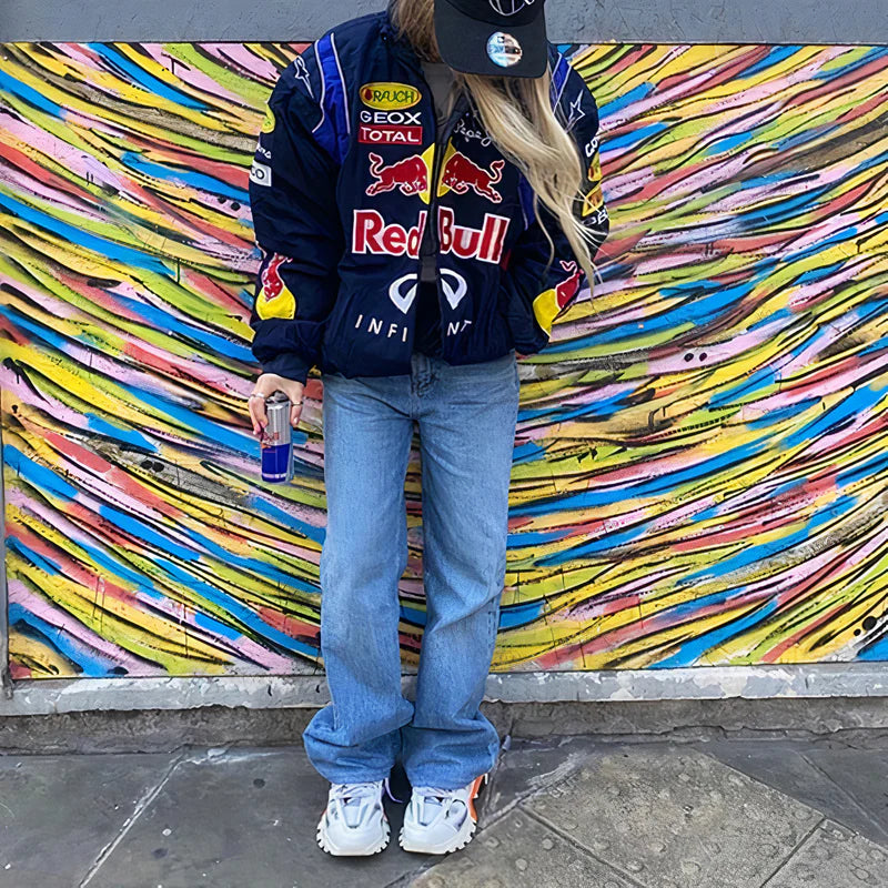 Red Bull Vintage Racing Embroidery Jacket