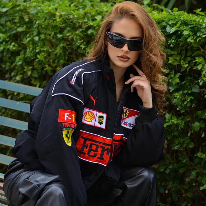 Ferrari Vintage Racing Jacket Black
