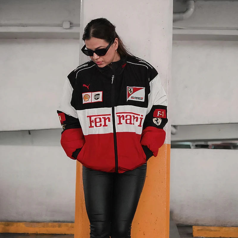 Ferrari Vintage Racing Jacket White