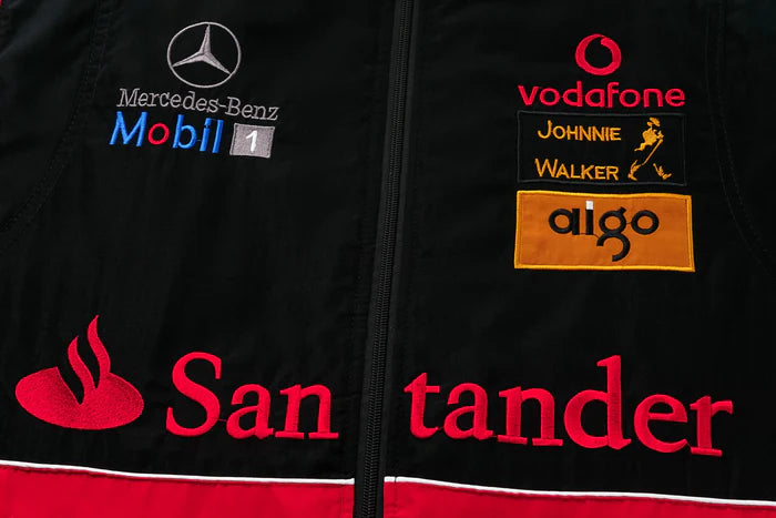 Mercedes Vintage Racing Jacket Red & Black