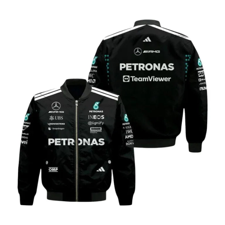 2025 Andrea Kimi Antonelli Formula One Bomber Jacket – Mercedes AMG F1 Edition - F1 Vintage Racewear