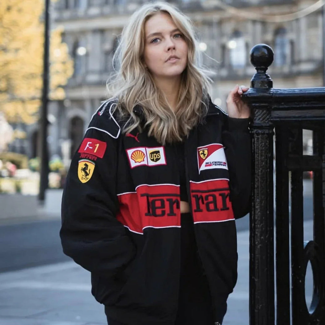 Ferrari Vintage Racing Jacket Black